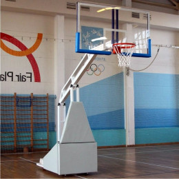 Щит баскетбольный поликарбонат 10мм 1800х1050мм, игровой с основанием