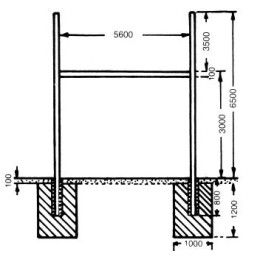 Ворота регбийные