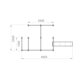 Спортивный комплекс № 1 шведская стенка, скамья, турники 