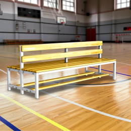 Скамейка для раздевалки 2м, двухсторонняя