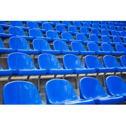 Кресла пластиковые для стадиона 30 шт (триколор)