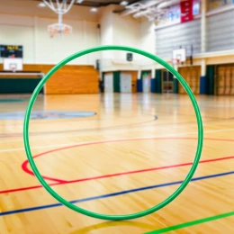 Обруч пластиковый детский 65см широкий