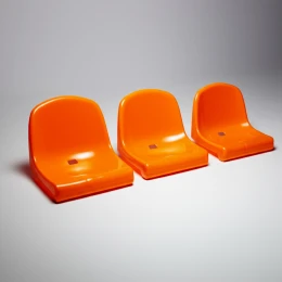 Кресло пластиковое 2 крепления (стадионное, цвет на выбор)